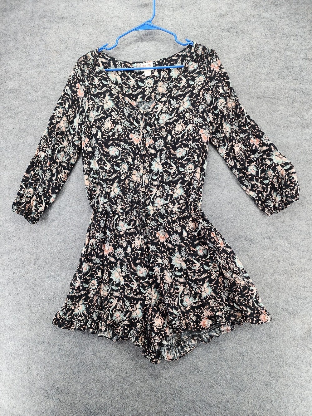 Mossimo Supply Co Romper Womens Medium Black Floral